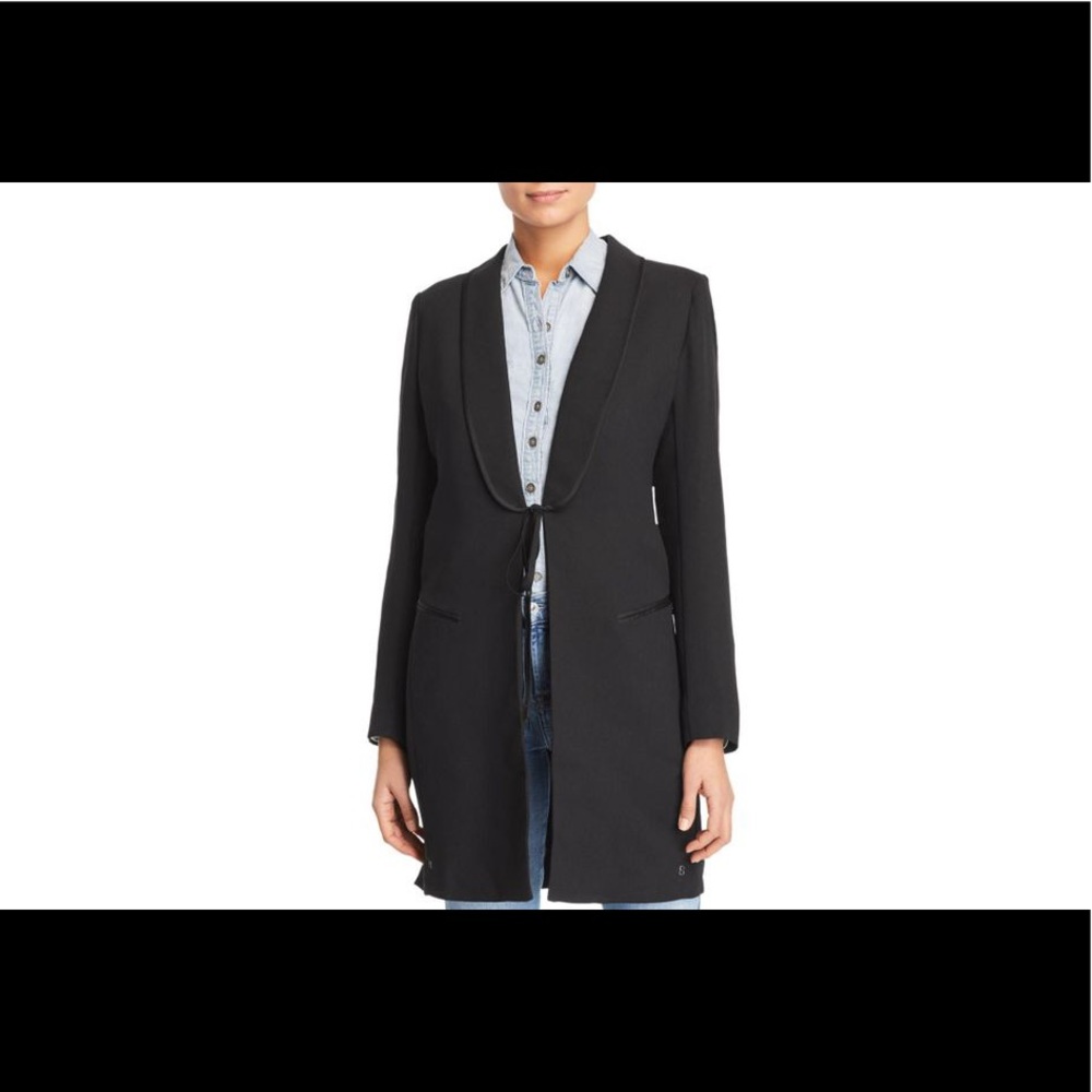 Scotch & Soda Longline Blazer with tie